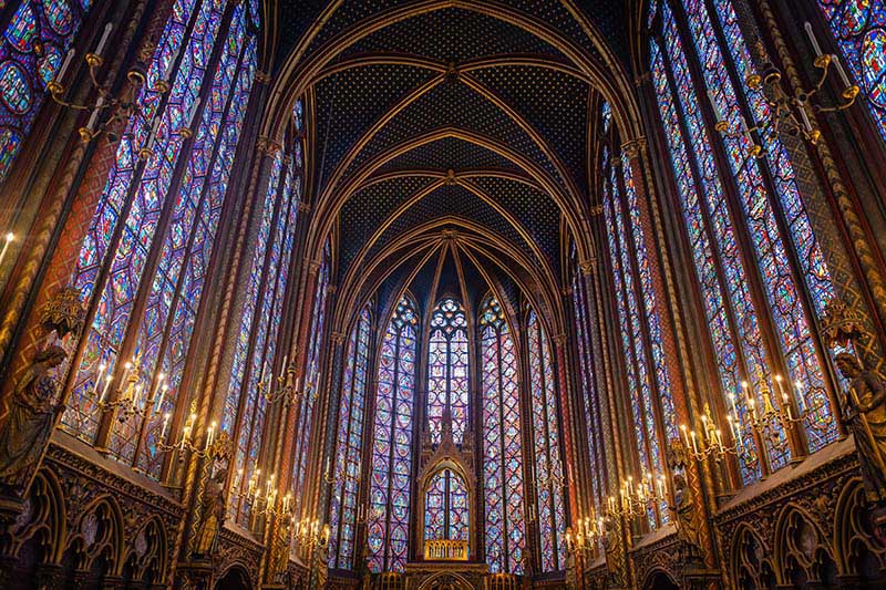 Sainte-Chapelle Parijs Sainte-Chapelle kerk Parijs